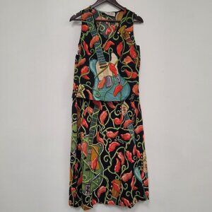 Vintage Bayou Wear Womens High Rise Skirt Set Outfit Size M New Orleans Artsy